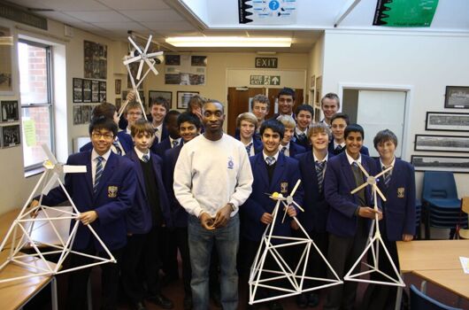 Wind turbines the forest school